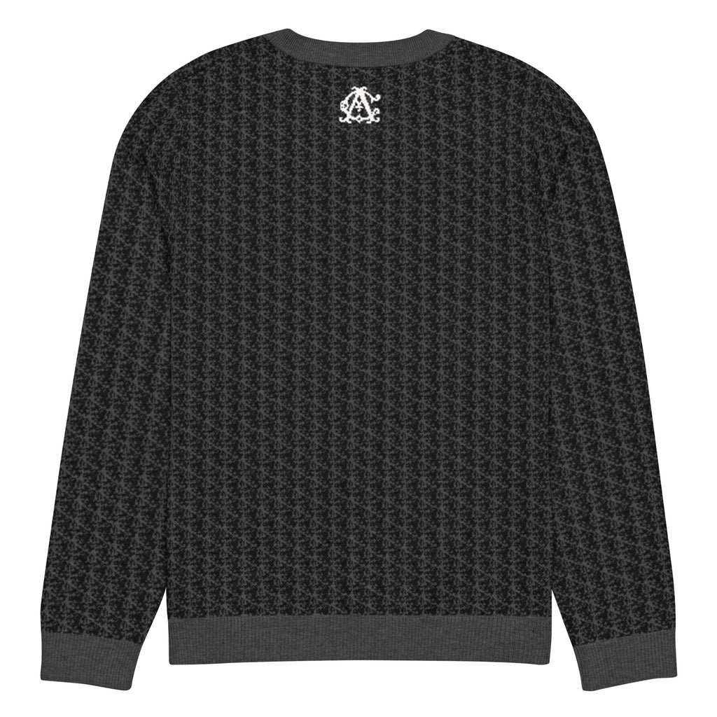 Classic Fit Knitted Crew Neck Sweater — back view, structured classic fit with a soft knit texture and clean rear silhouette, by Agilis Cultus