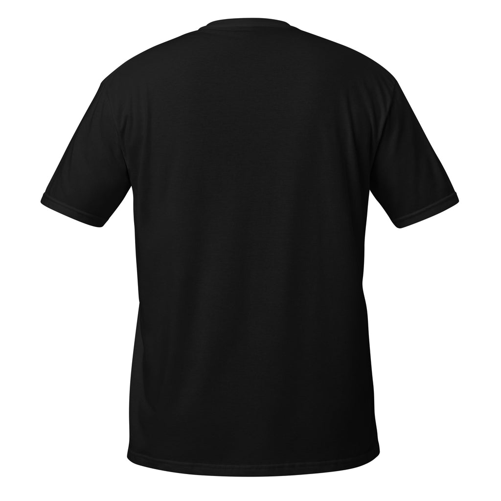 AC Essential Tee in black — back view, soft unisex fit, by Agilis Cultus