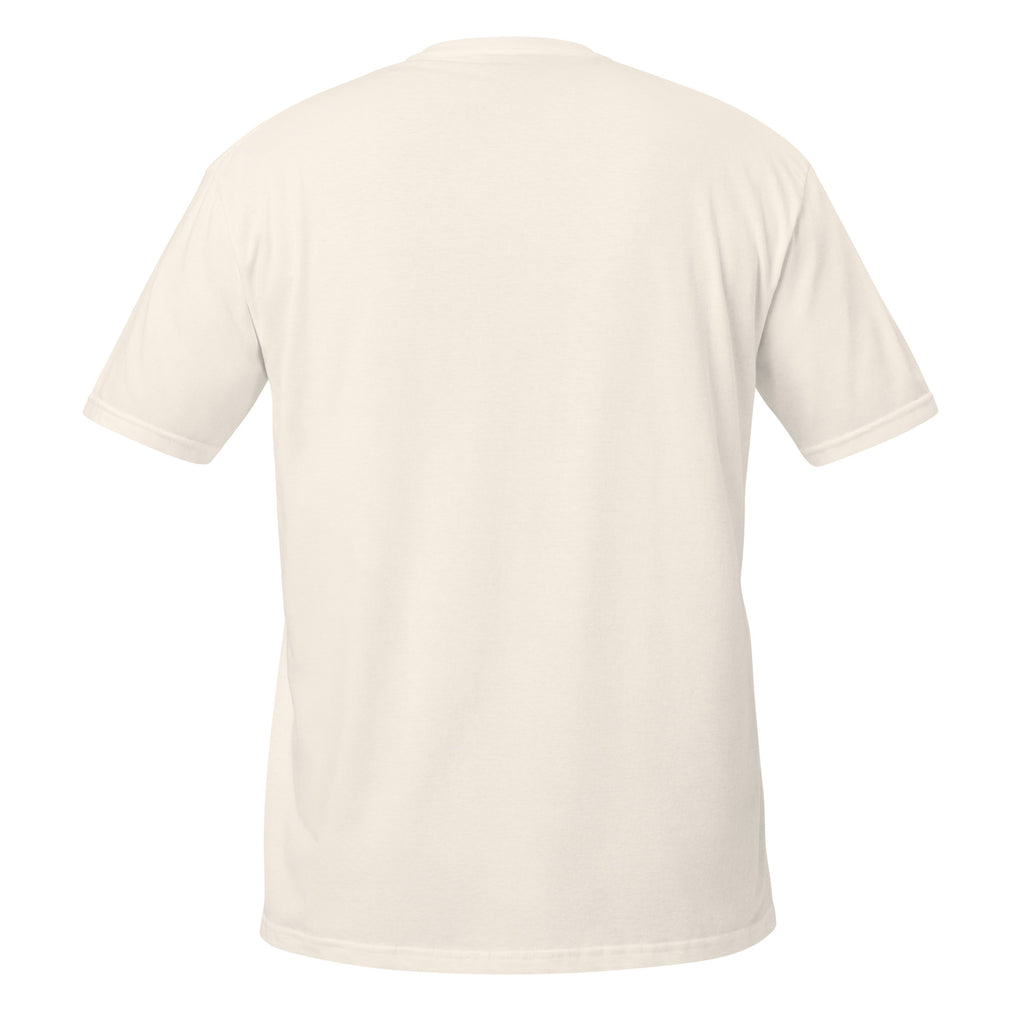 AC Essential Tee in natural — back view, soft unisex fit, by Agilis Cultus